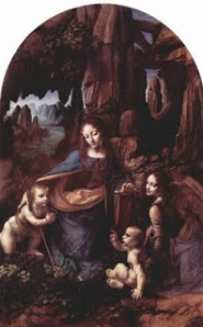 Leonardo da Vinci - Virgin of the Rocks with Halos